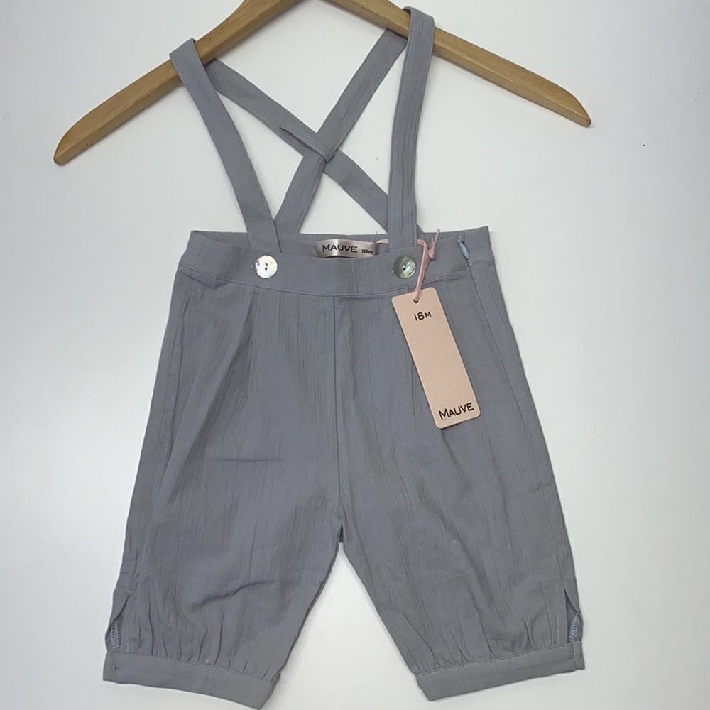 mauve by pastel short jumpsuit  grey  sz  18M  kids New